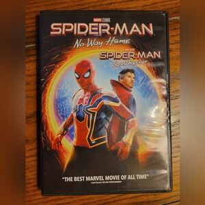Marvel Spider-Man: No Way Home DVD with Red and Blue Cover